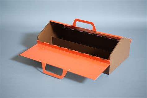 orange metal box work shop|Orange Metal Tool Box .